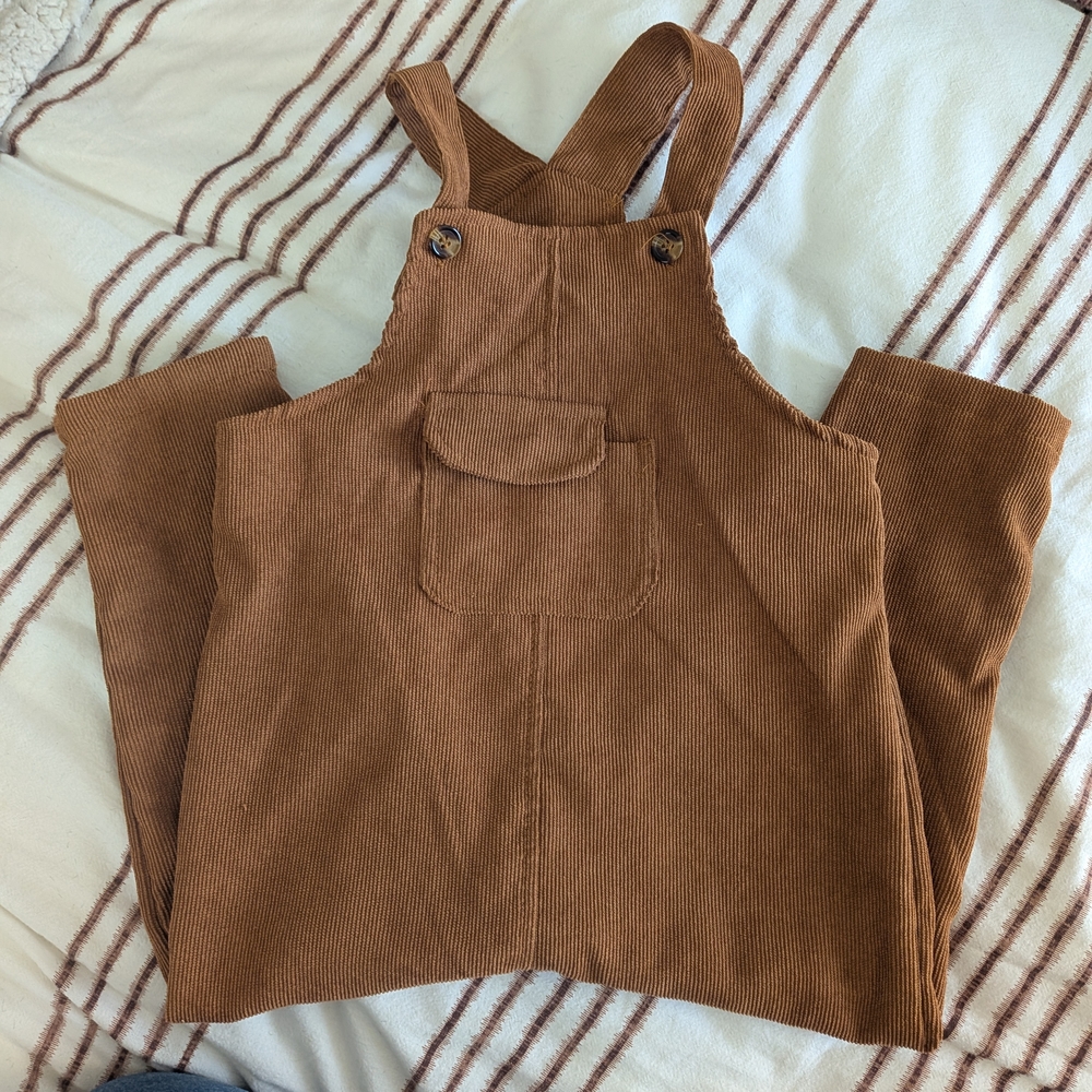 Brown Corduroy Overalls